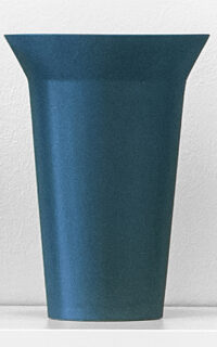 12. Lille Vase Petroliumsgrøn h20 cm b15 cm_ 1600 kr